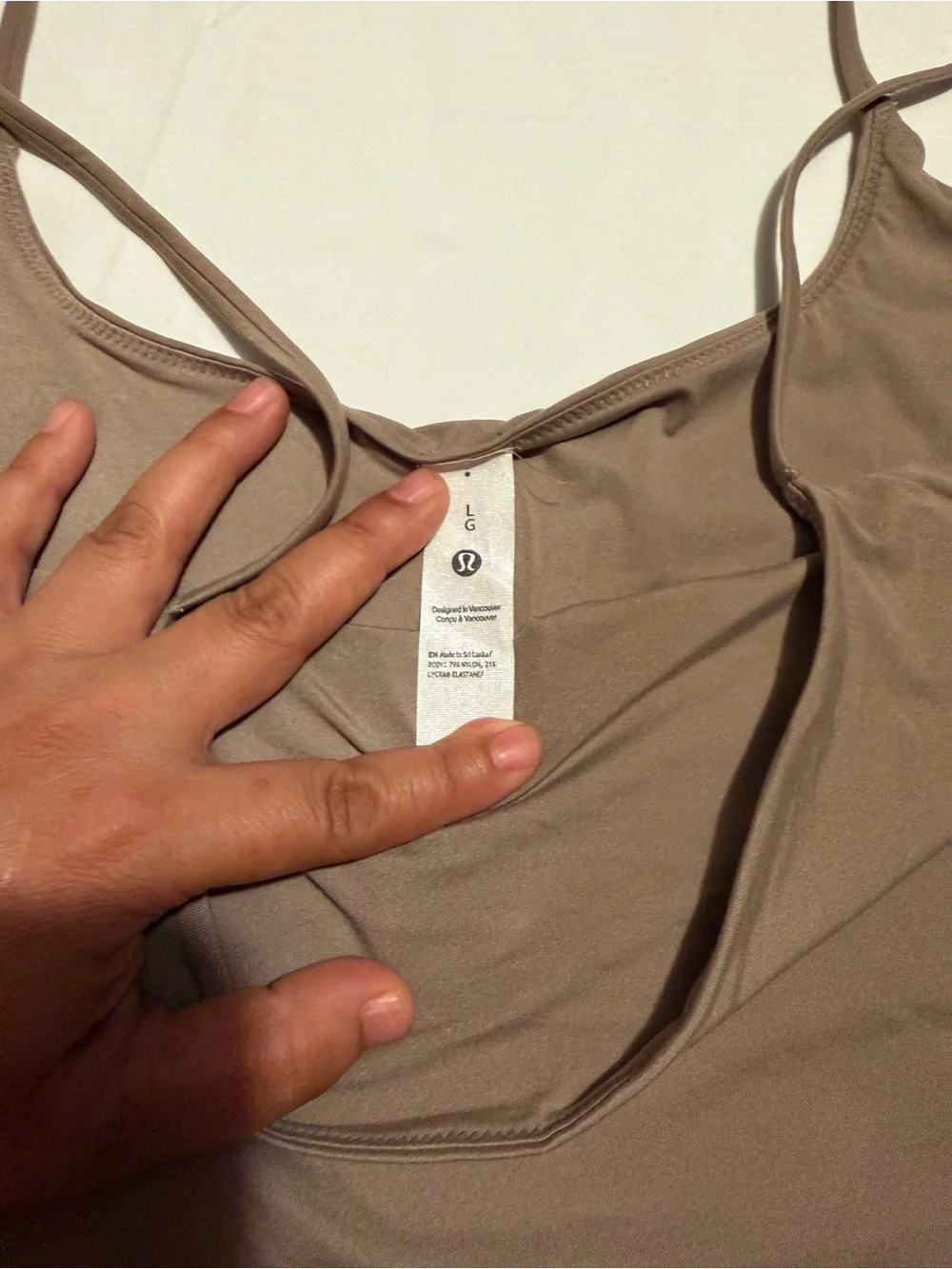 lululemon athletica Brown Spaghetti-Strap Camisole